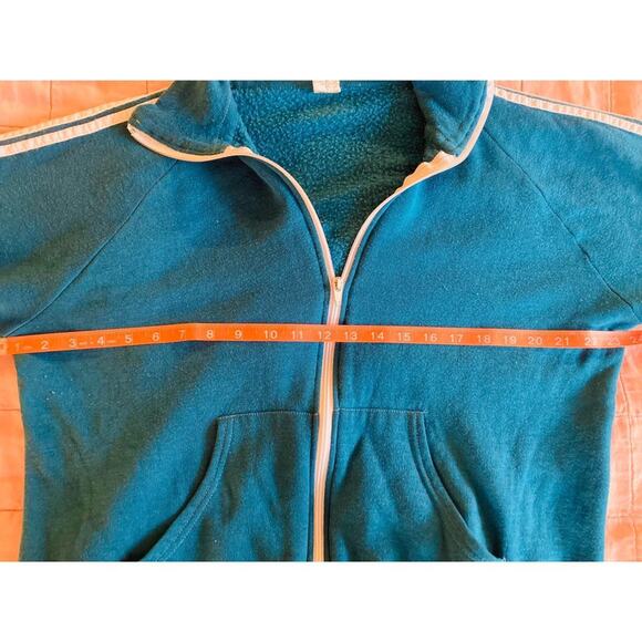 Vintage 1970s Teal Track Jacket - Picture 6 of 8
